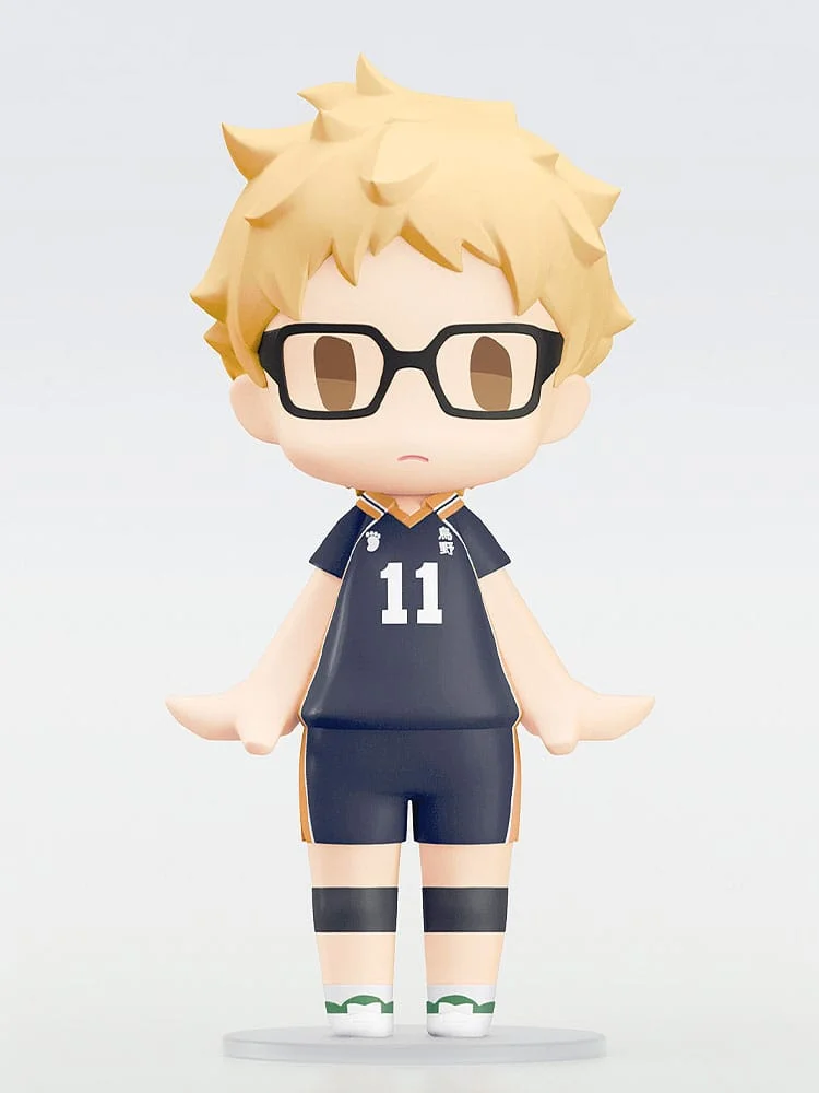 Haikyu!! HELLO! GOOD SMILE Action Figure Kei Tsukishima 10 cm